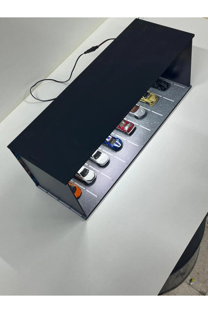 Işıklı Koleksiyonluk Hot Wheels Araba Standı – 45x15x15 cm