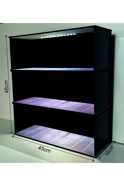 Işıklı Koleksiyonluk Hot Wheels Araba Standı 3 KATLI