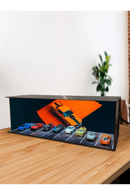 Işıklı Koleksiyonluk Hot Wheels Araba Standı – 45x15x15 cm