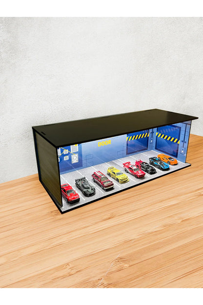 koleksiyonluk ışıklı hot wheels araba standı