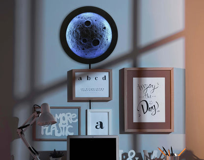 AY DESENLİ 3D KABARTMALI AYDINLATMA DEKOR